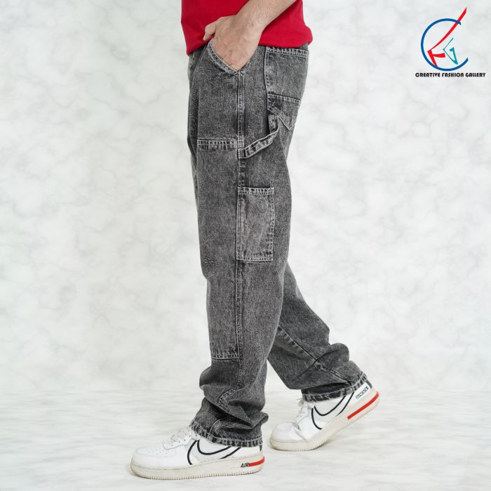 Baggy Denim Pant (Ash)(BP05) - Image 4