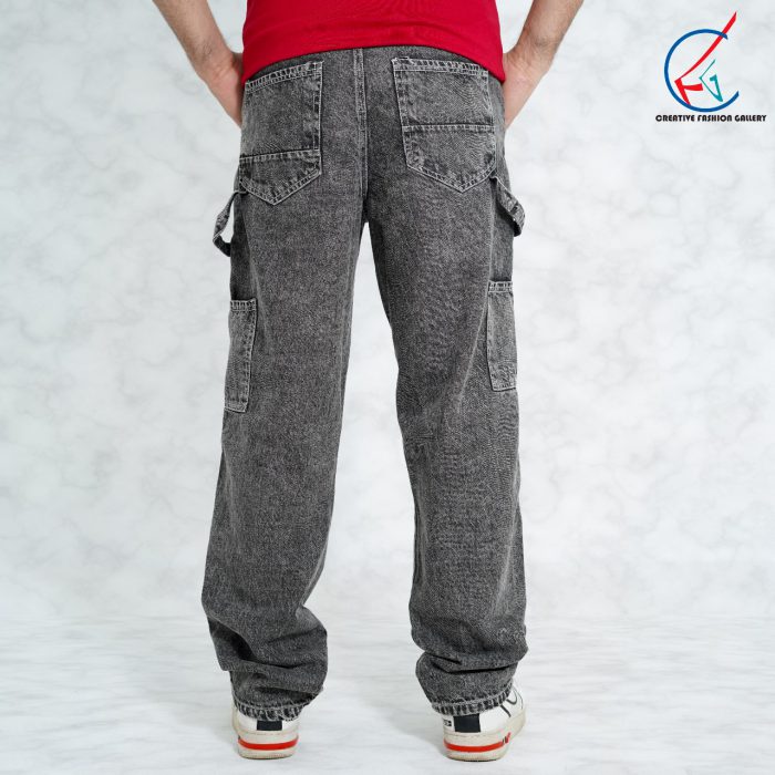 Baggy Denim Pant (Ash)(BP05) - Image 3